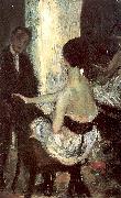 Glackens, William James Seated Actress with Mirror oil painting on canvas